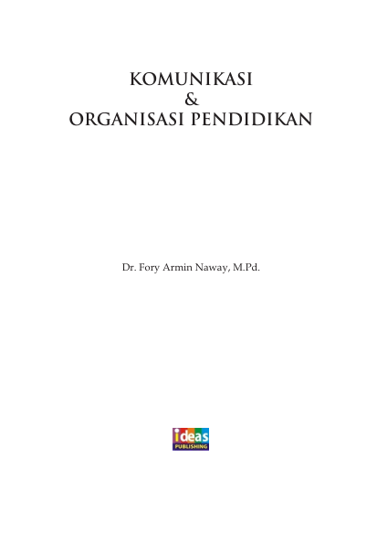 Komunikasi dan Organisasi Pendidikan